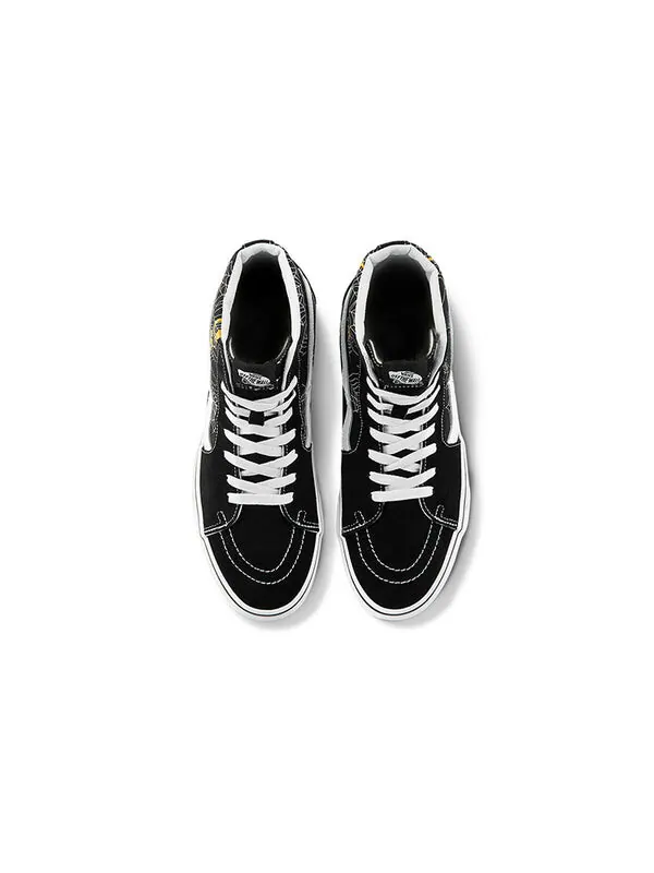 Кроссовки sk8-hi shoes black/white/yellow Vans — изображение 3 из 4, черный/белый/желтый