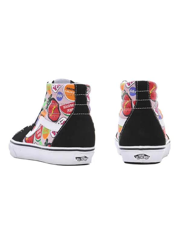 Кроссовки sk8-hi blackwhite strawberry multi-color Vans — изображение 3 из 4, мульти