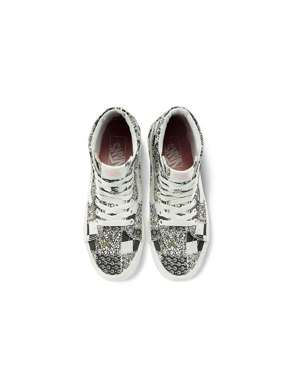 Кроссовки sk8-hi 'patchwork floral' Vans — изображение 3 из 4, белый/черный