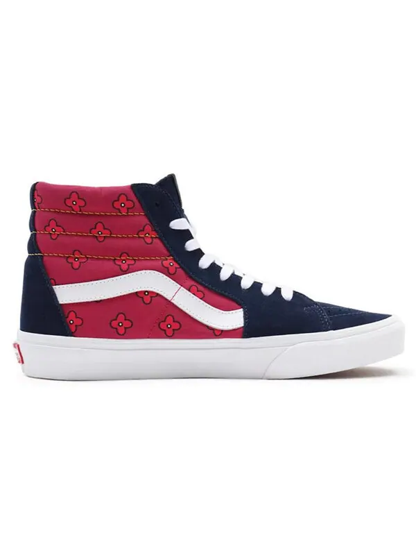 Кроссовки sk8-hi 'tie print mix' Vans — изображение 2 из 4, синий/желтый/красный