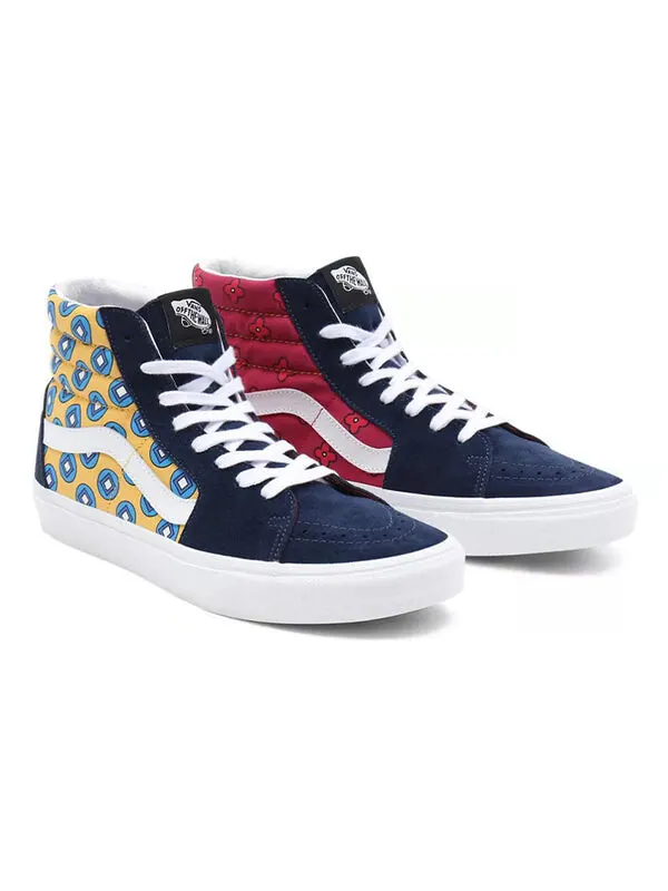 Кроссовки sk8-hi 'tie print mix' Vans — изображение 3 из 4, синий/желтый/красный