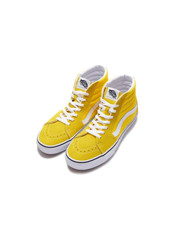 Кроссовки sk8-hi 'cyber yellow' Vans — изображение 2 из 4, желтый/белый
