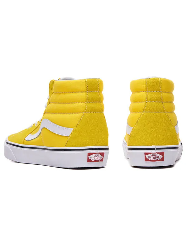 Кроссовки sk8-hi 'cyber yellow' Vans — изображение 3 из 4, желтый/белый