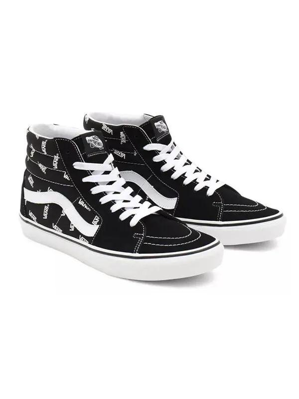 Кроссовки sk8-hi ' allover logo - black' Vans — изображение 3 из 4, черный