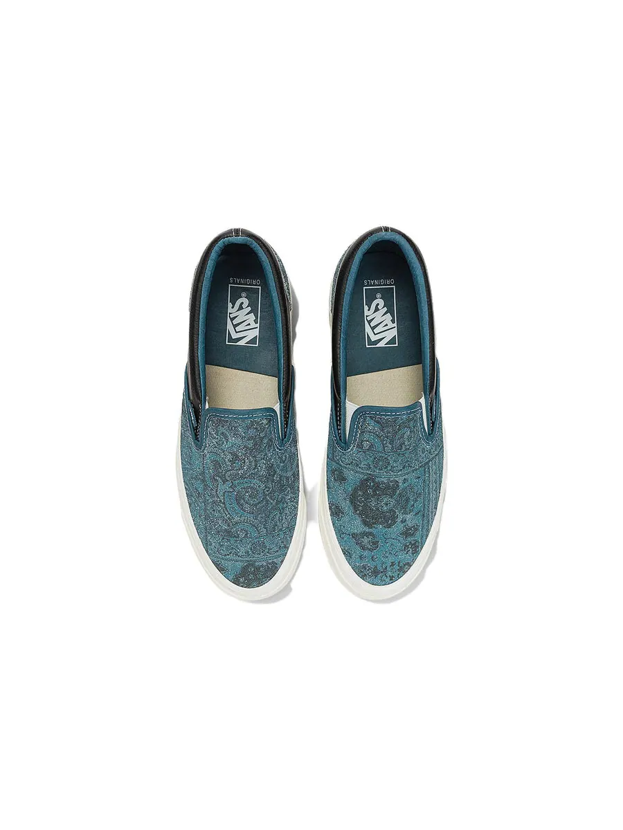 Кроссовки Vans Vault OG Classic Slip-On LX 'Grannys Rug Stargazer Navy' — изображение 3 из 4, синий