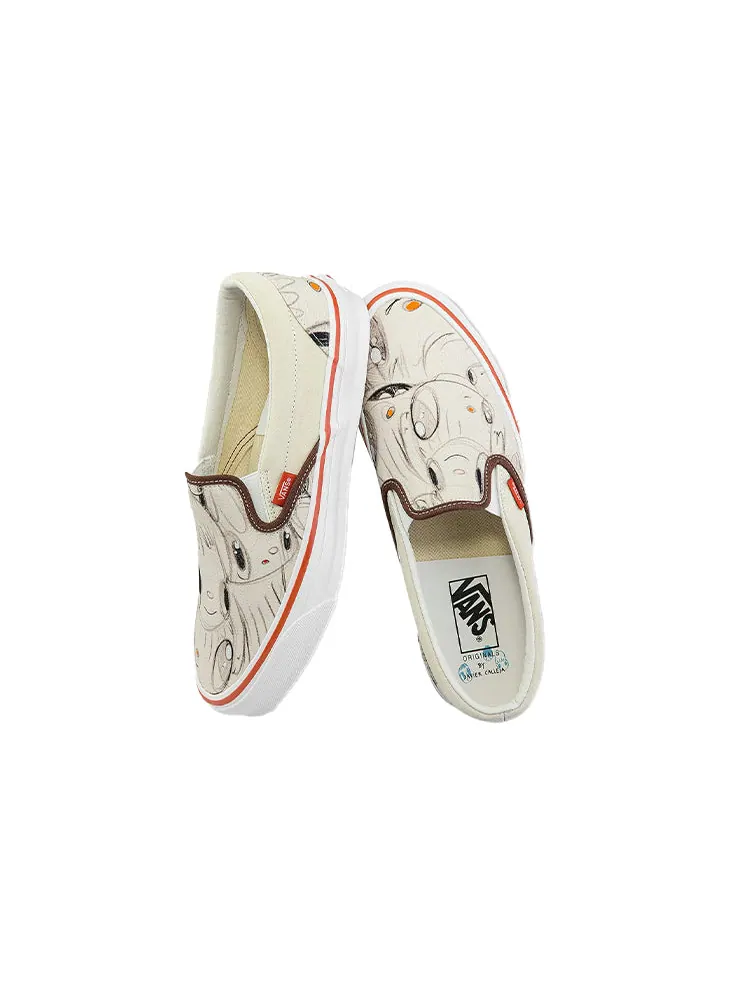 Кеды Vans Javier Calleja x OG Classic Slip-On LX 'Turtledove' — изображение 4 из 5, белый