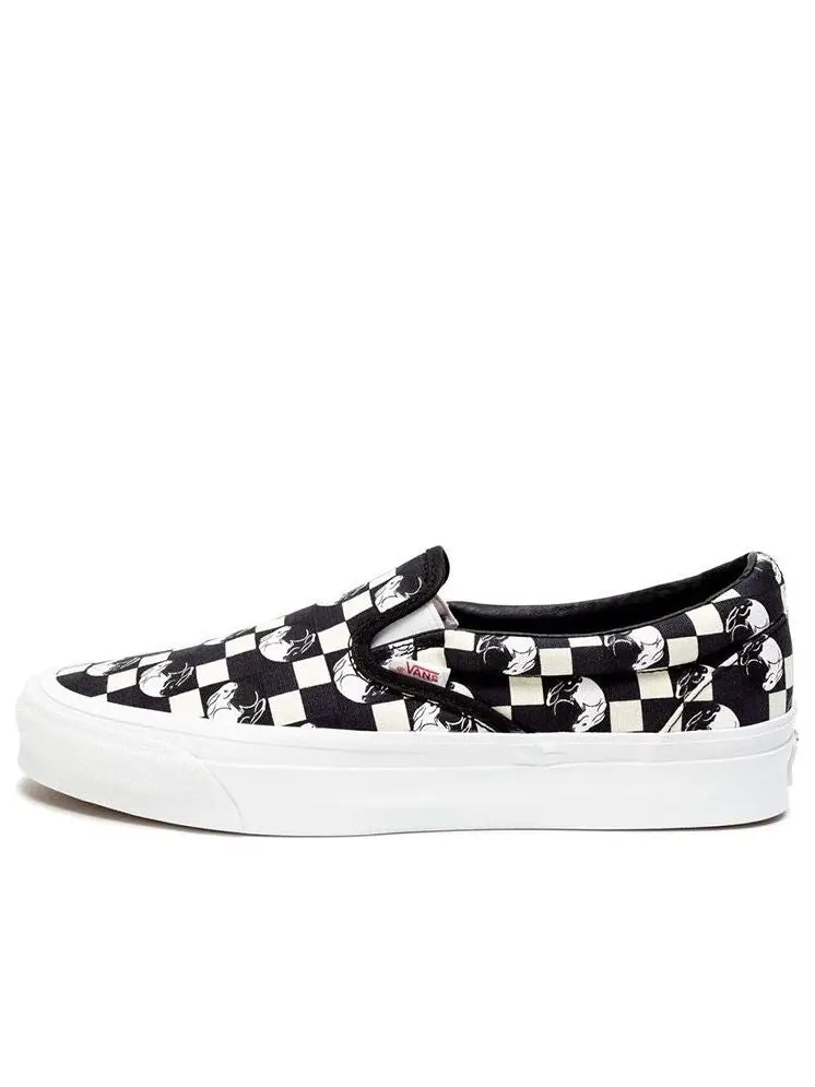 Кеды Vans slip-on OG Classic 'Black White' — изображение 1 из 3, черный