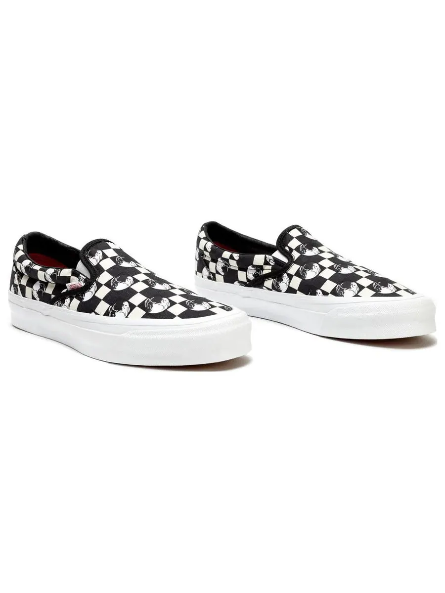Кеды Vans slip-on OG Classic 'Black White' — изображение 2 из 3, черный