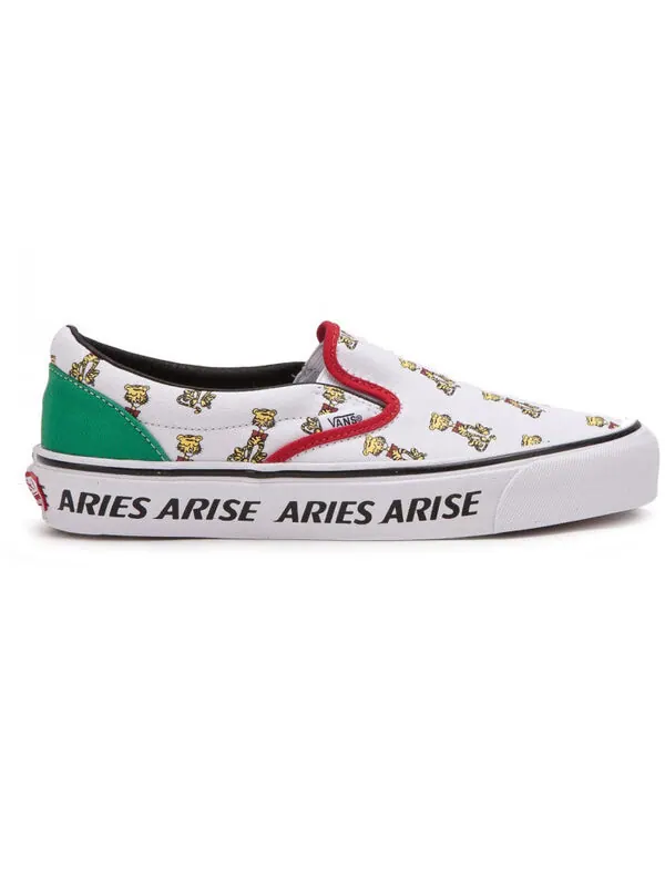 Кроссовки x aries og classic slipon white Vans — изображение 2 из 4, белый