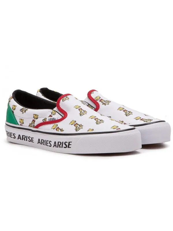 Кроссовки x aries og classic slipon white Vans — изображение 3 из 4, белый