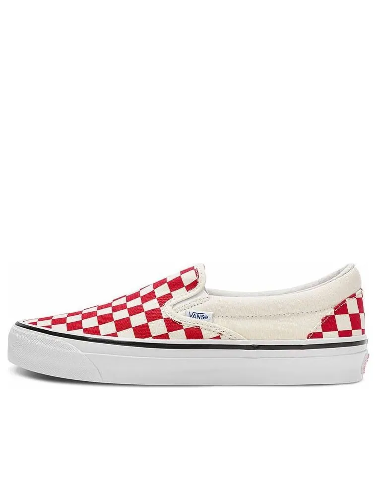 Кеды Vans OG Slip-On 'Red White' — изображение 1 из 5, красный
