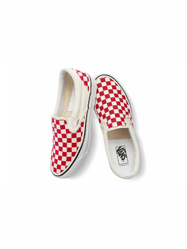 Кеды Vans OG Slip-On 'Red White' — изображение 4 из 5, красный