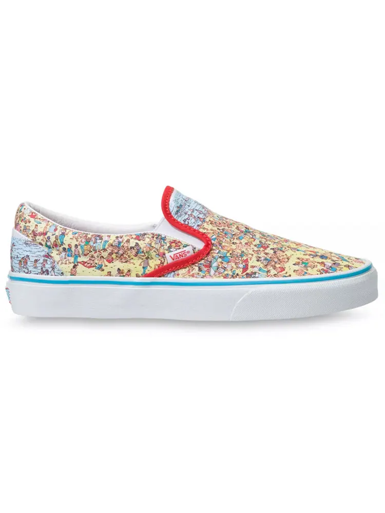 Кеды Vans Where's Waldo? x Classic Slip-On 'Find Steve' — изображение 2 из 4, белый