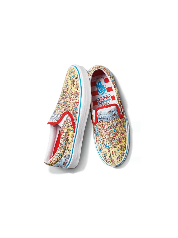 Кеды Vans Where's Waldo? x Classic Slip-On 'Find Steve' — изображение 3 из 4, белый