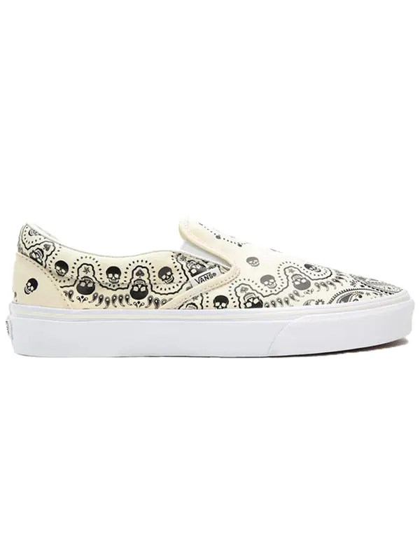 Кроссовки classic slip-on 'bandana - classic white' Vans — изображение 2 из 4, желтый