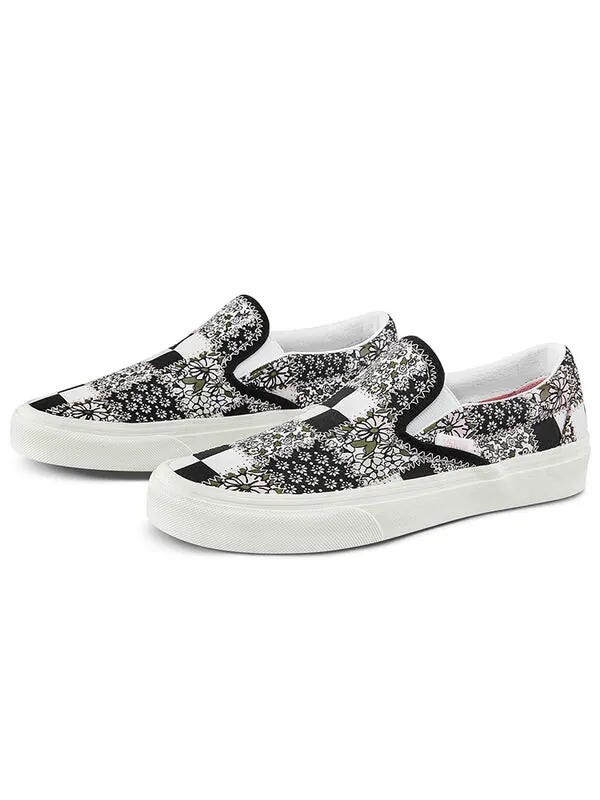 Кроссовки classic slip-on 'patchwork floral' Vans — изображение 2 из 4, мульти