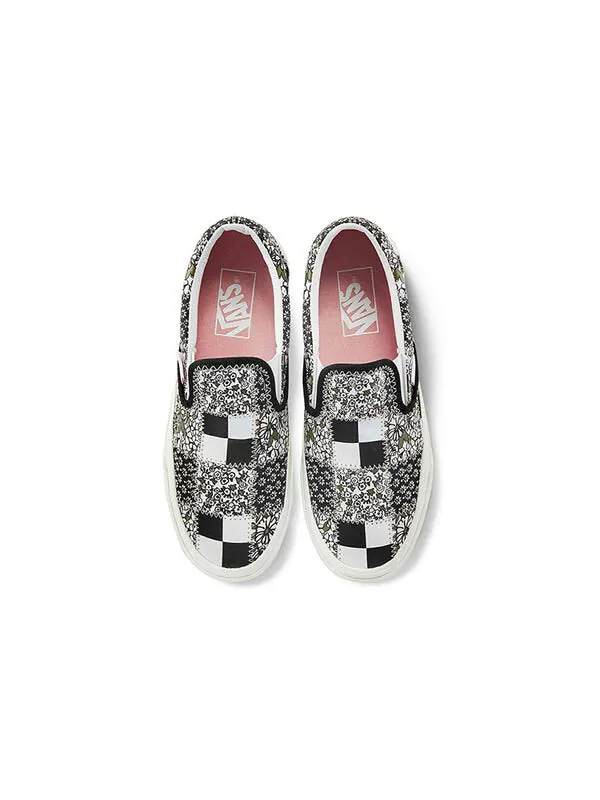 Кроссовки classic slip-on 'patchwork floral' Vans — изображение 3 из 4, мульти