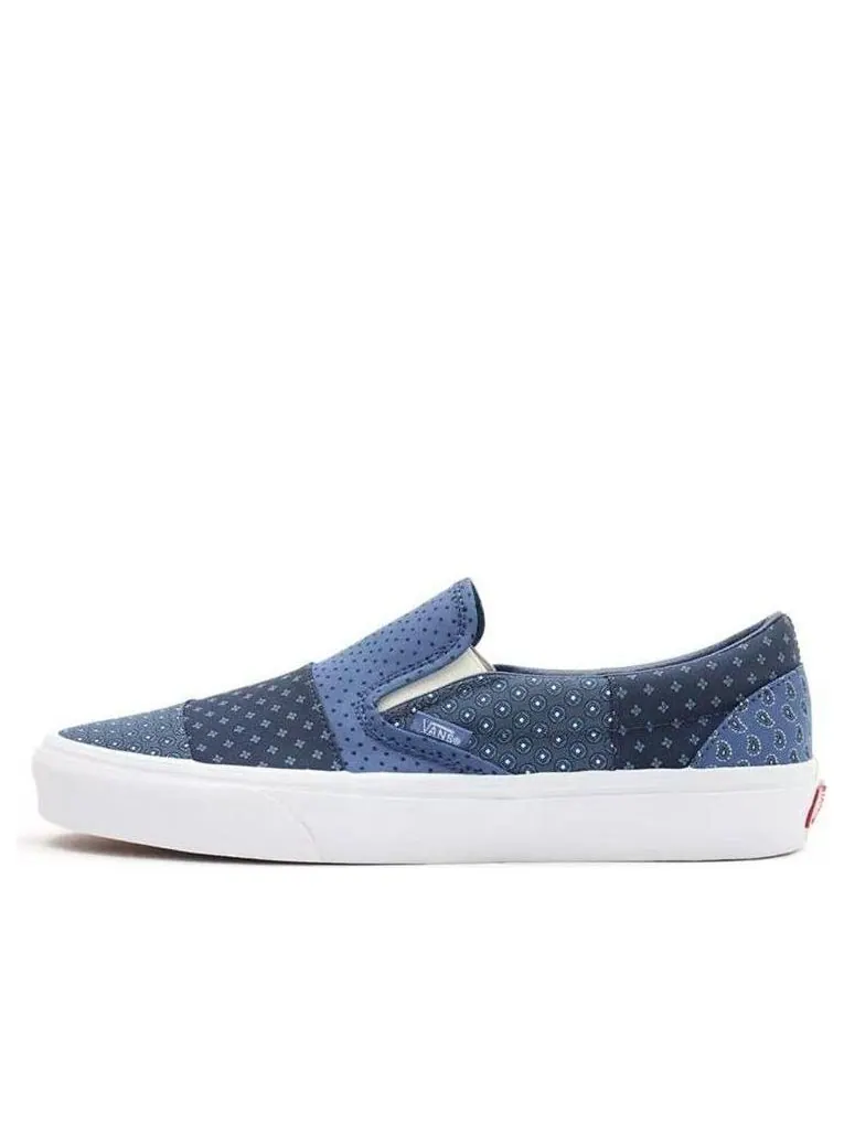 Кеды Vans Classic Slip-On 'Tie Print Patchwork' — изображение 1 из 4, синий