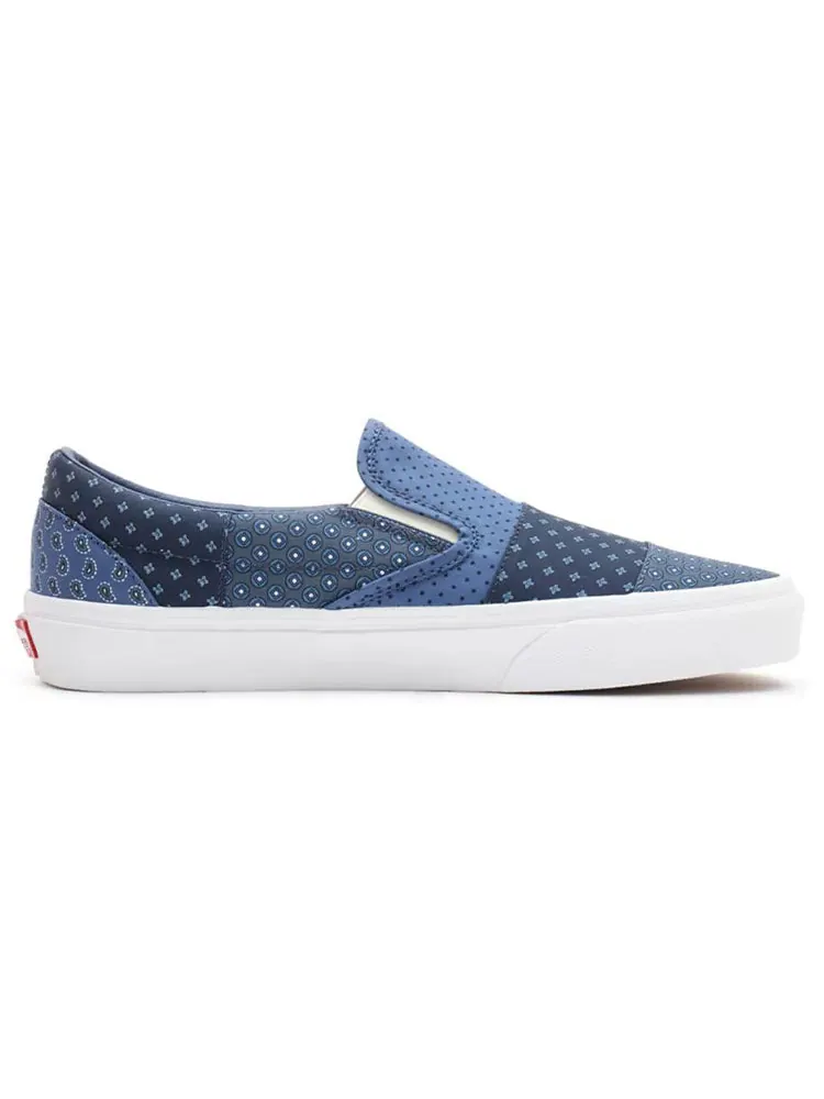 Кеды Vans Classic Slip-On 'Tie Print Patchwork' — изображение 2 из 4, синий
