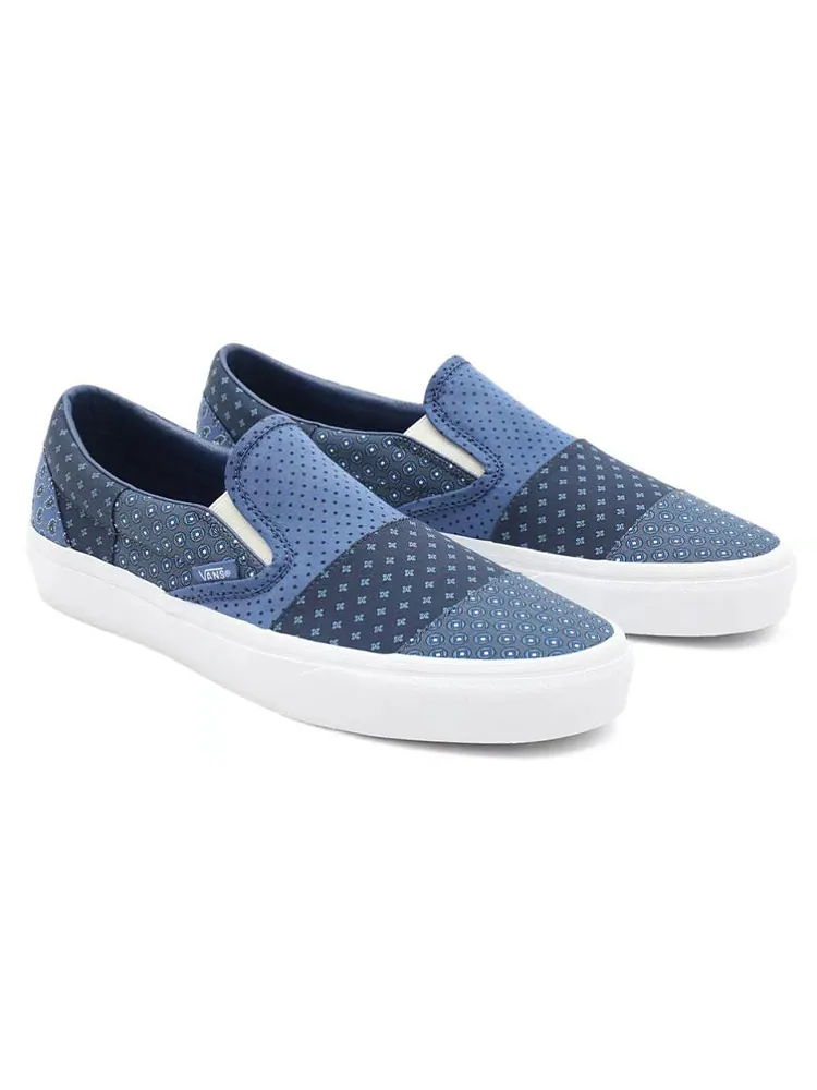 Кеды Vans Classic Slip-On 'Tie Print Patchwork' — изображение 3 из 4, синий