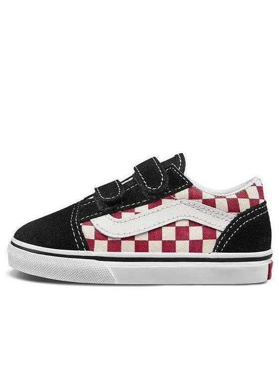 Кроссовки old skool v 'checkerboard - black red' Vans — изображение 1 из 4, красный