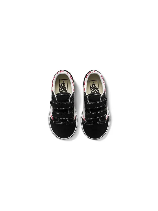 Кроссовки old skool v 'checkerboard - black red' Vans — изображение 3 из 4, красный