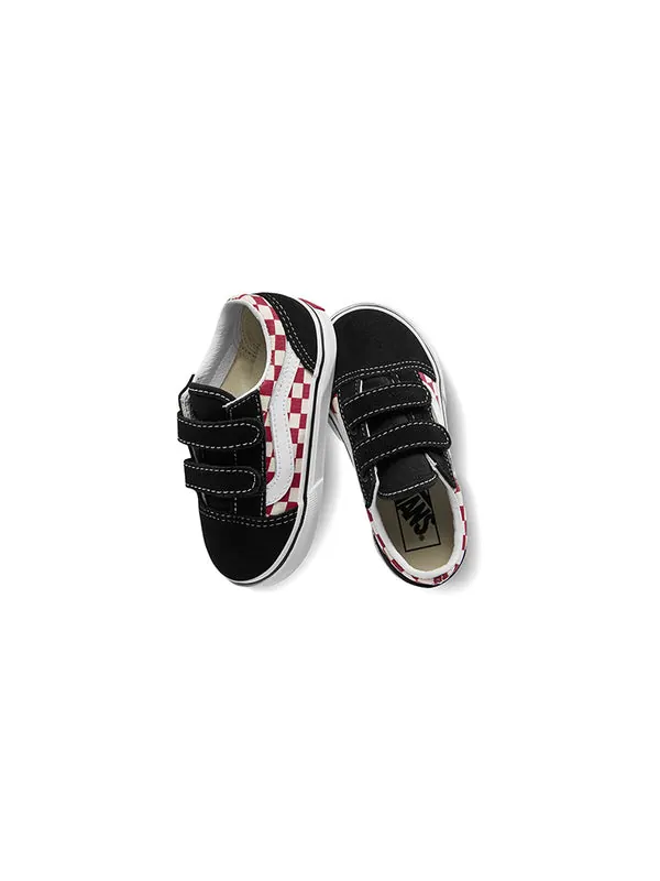 Кроссовки old skool v 'checkerboard - black red' Vans — изображение 4 из 4, красный