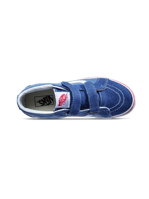 Кроссовки sk8-mid reissue v 'denim 2-tone' Vans — изображение 3 из 4, синий/белый
