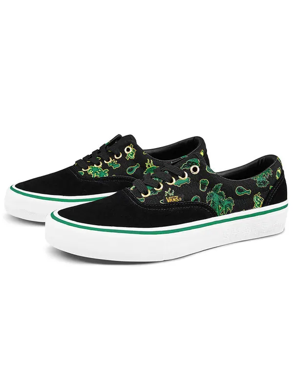 Кроссовки shake junt x era pro 'black green' Vans — изображение 2 из 4, черный/зеленый
