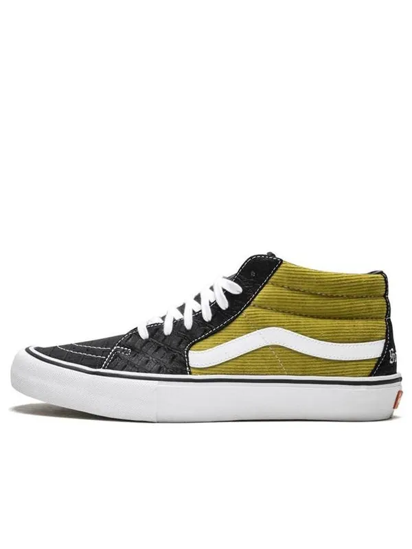 Кроссовки supreme x sk8-mid pro 'corduroy croc' Vans — изображение 1 из 4, желтый