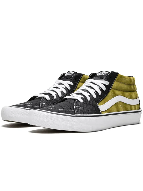 Кроссовки supreme x sk8-mid pro 'corduroy croc' Vans — изображение 4 из 4, желтый