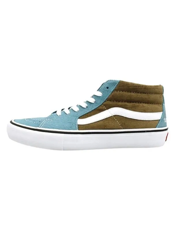Кроссовки supreme x sk8-mid pro 'corduroy croc' Vans — изображение 2 из 4, синий