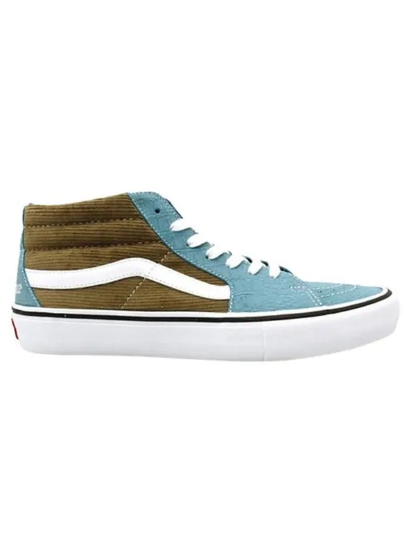 Кроссовки supreme x sk8-mid pro 'corduroy croc' Vans — изображение 3 из 4, синий