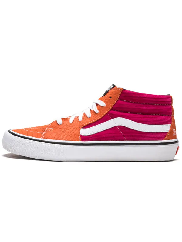 Кроссовки supreme x sk8-mid pro 'corduroy croc' Vans — изображение 2 из 4, оранжевый