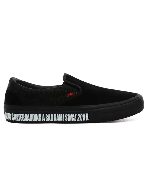 Кроссовки baker slip-on pro 'black red white' Vans — изображение 2 из 4, черный/красный/белый