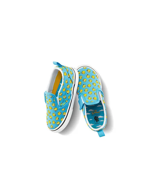 Кроссовки the simpsons x slip-on v 'maggie' Vans — изображение 3 из 4, синий/желтый