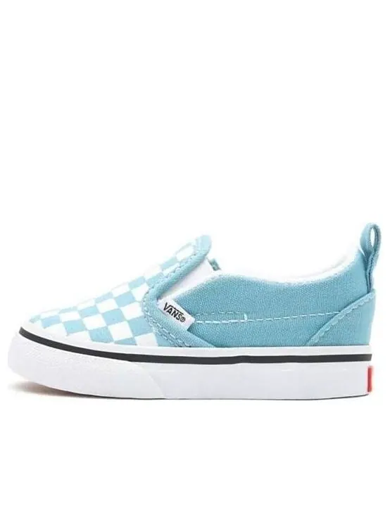 Кроссовки slip-on k shoes white/blue Vans — изображение 1 из 4, белый/синий
