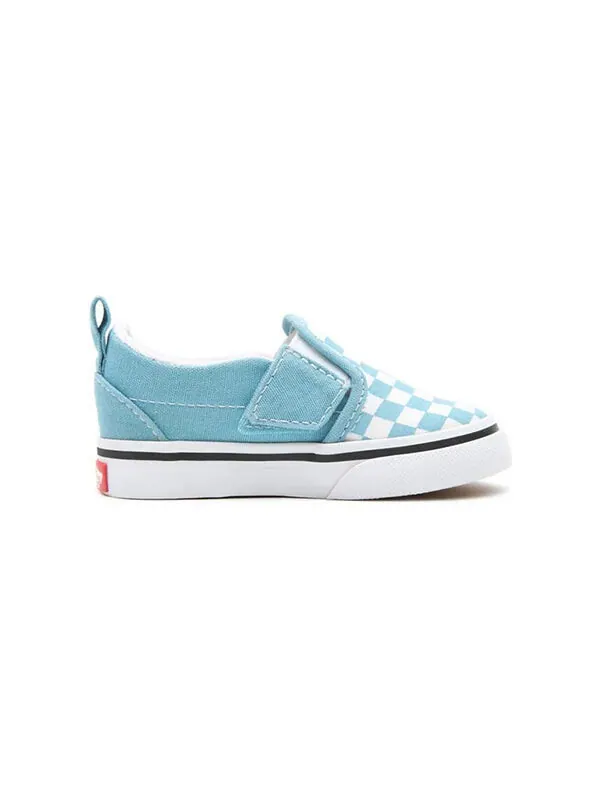 Кроссовки slip-on k shoes white/blue Vans — изображение 2 из 4, белый/синий