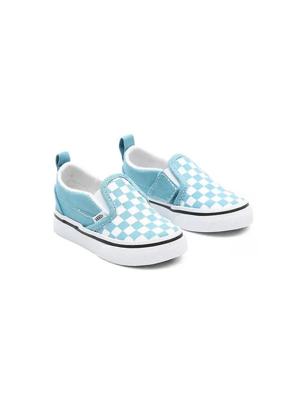 Кроссовки slip-on k shoes white/blue Vans — изображение 3 из 4, белый/синий