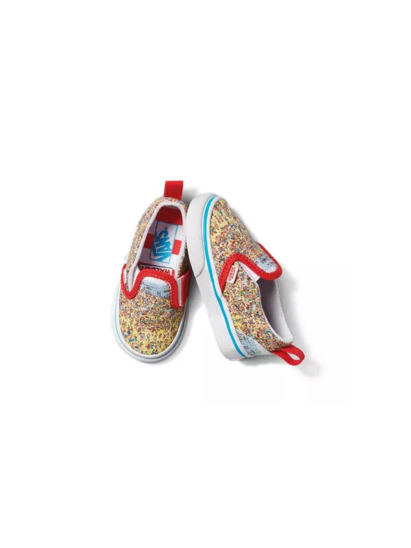 Кроссовки where's waldo? x classic slip-on 'find steve' Vans — изображение 4 из 4, мульти