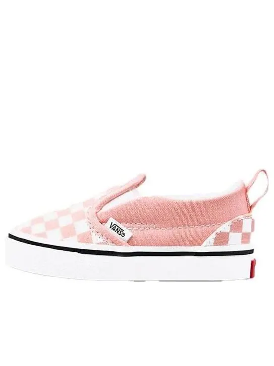 Кроссовки (TD) Vans Classic Slip-On V 'Checkerboard - Black White' — изображение 1 из 4, синий