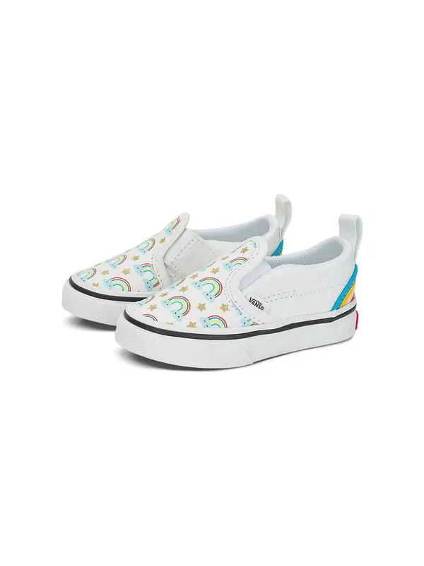 Кроссовки slip-on hook and loop 'rad rainbow' Vans — изображение 2 из 4, белый/мульти