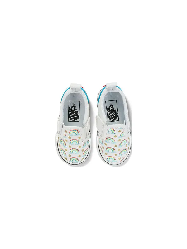 Кроссовки slip-on hook and loop 'rad rainbow' Vans — изображение 3 из 4, белый/мульти