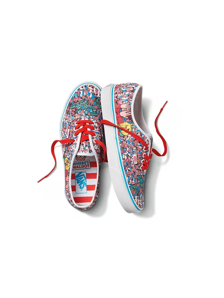 Кеды Vans Where's Waldo? x Authentic 'Land of Waldos' — изображение 3 из 4, красный