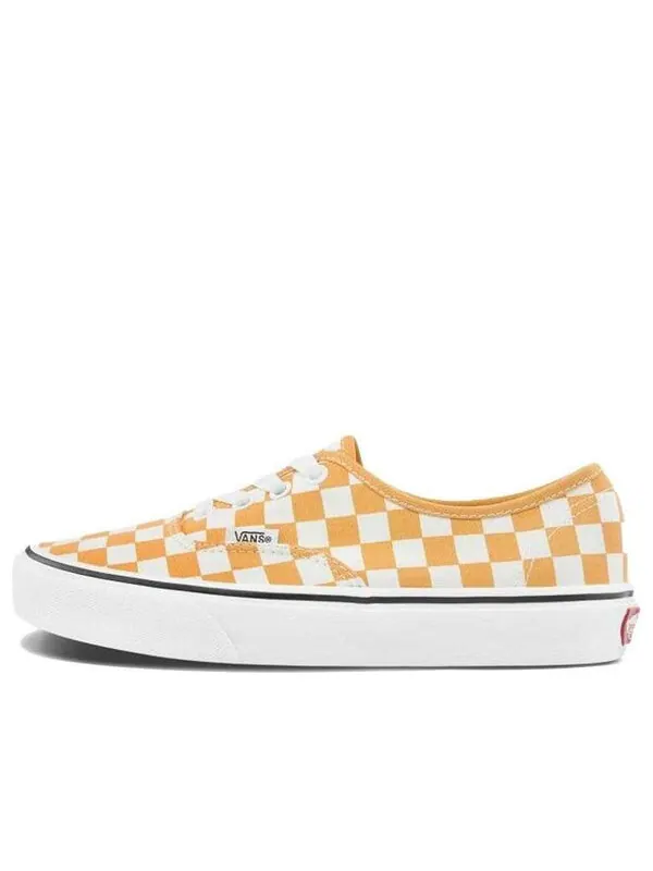Кроссовки authentic 'checkerboard - golden aspen' Vans — изображение 1 из 4, желтовато-белый