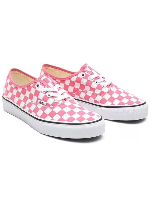 Кроссовки checkerboard authentic checkboard pink/white Vans — изображение 3 из 4, розовый/синий