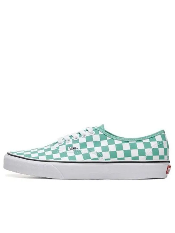 Кроссовки authentic 'checkerboard - waterfall' Vans — изображение 1 из 4, зеленый, белый