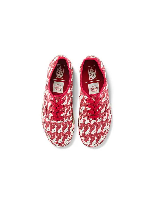 Кроссовки opening ceremony x authentic 'snake checker' Vans — изображение 3 из 4, красный/белый