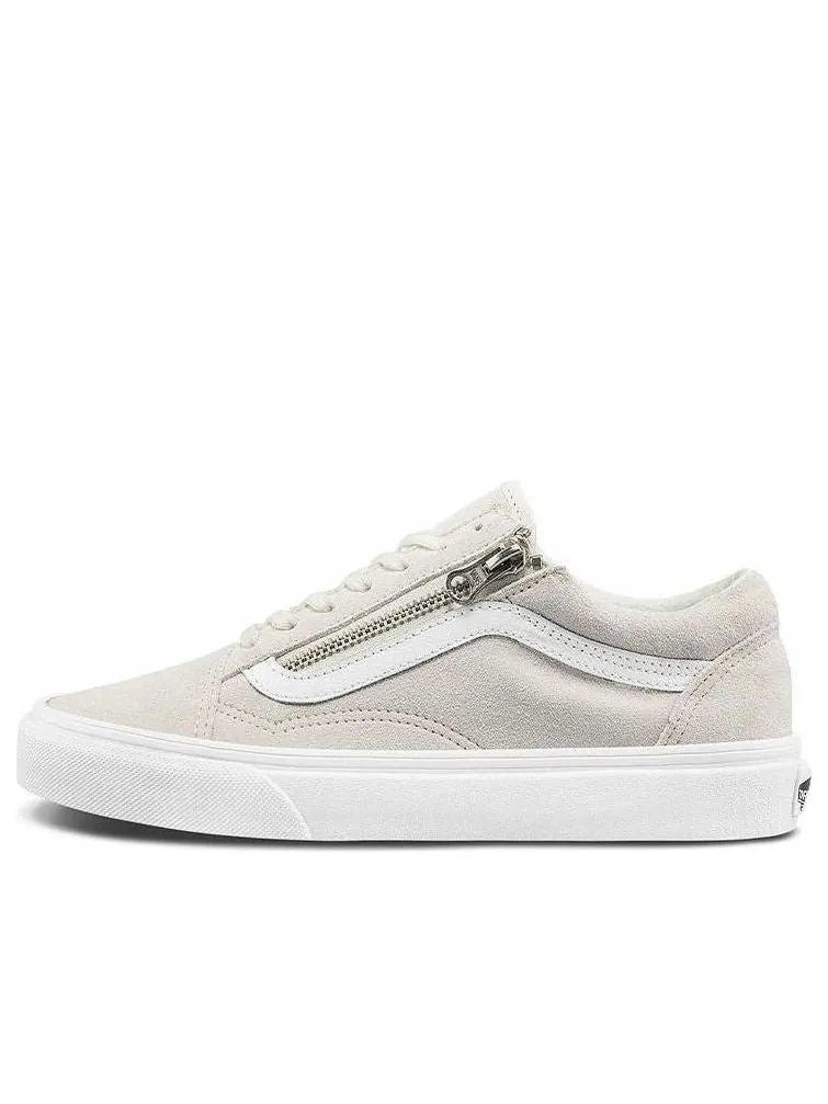Кеды Vans Old Skool Zip Casual Low Tops Skateboarding Shoes Unisex White — изображение 1 из 5, белый