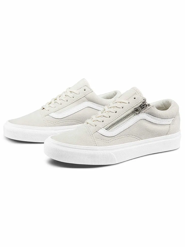 Кеды Vans Old Skool Zip Casual Low Tops Skateboarding Shoes Unisex White — изображение 2 из 5, белый
